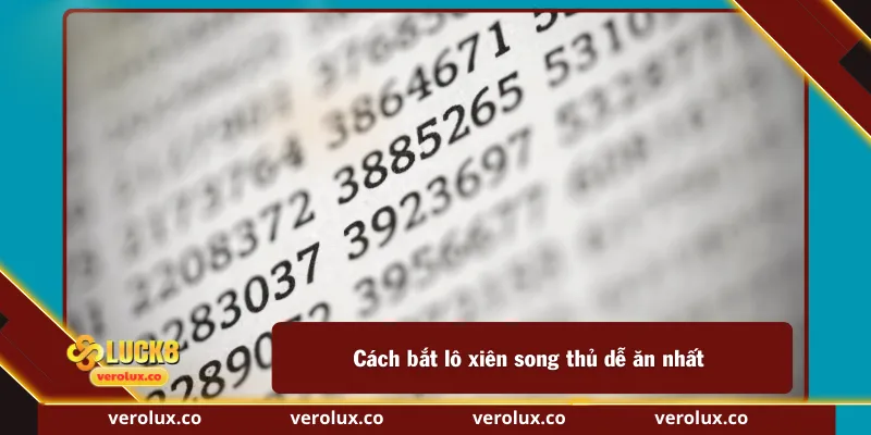 Cách bắt lô xiên song thủ dễ ăn nhất
